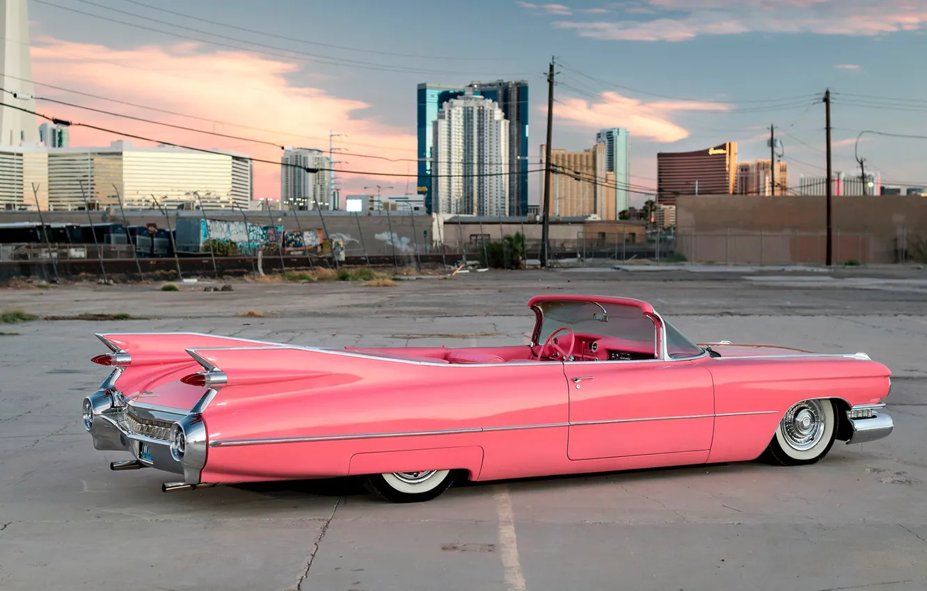 Photo wallpaper Pink, Style, Cadillac Eldorado
