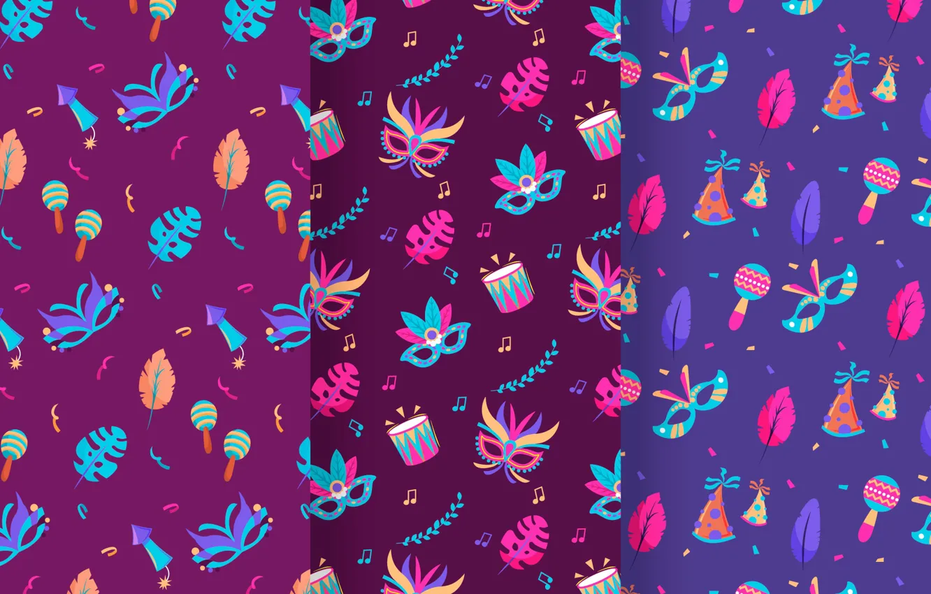 Photo wallpaper new year, texture, mask, Christmas, carnival