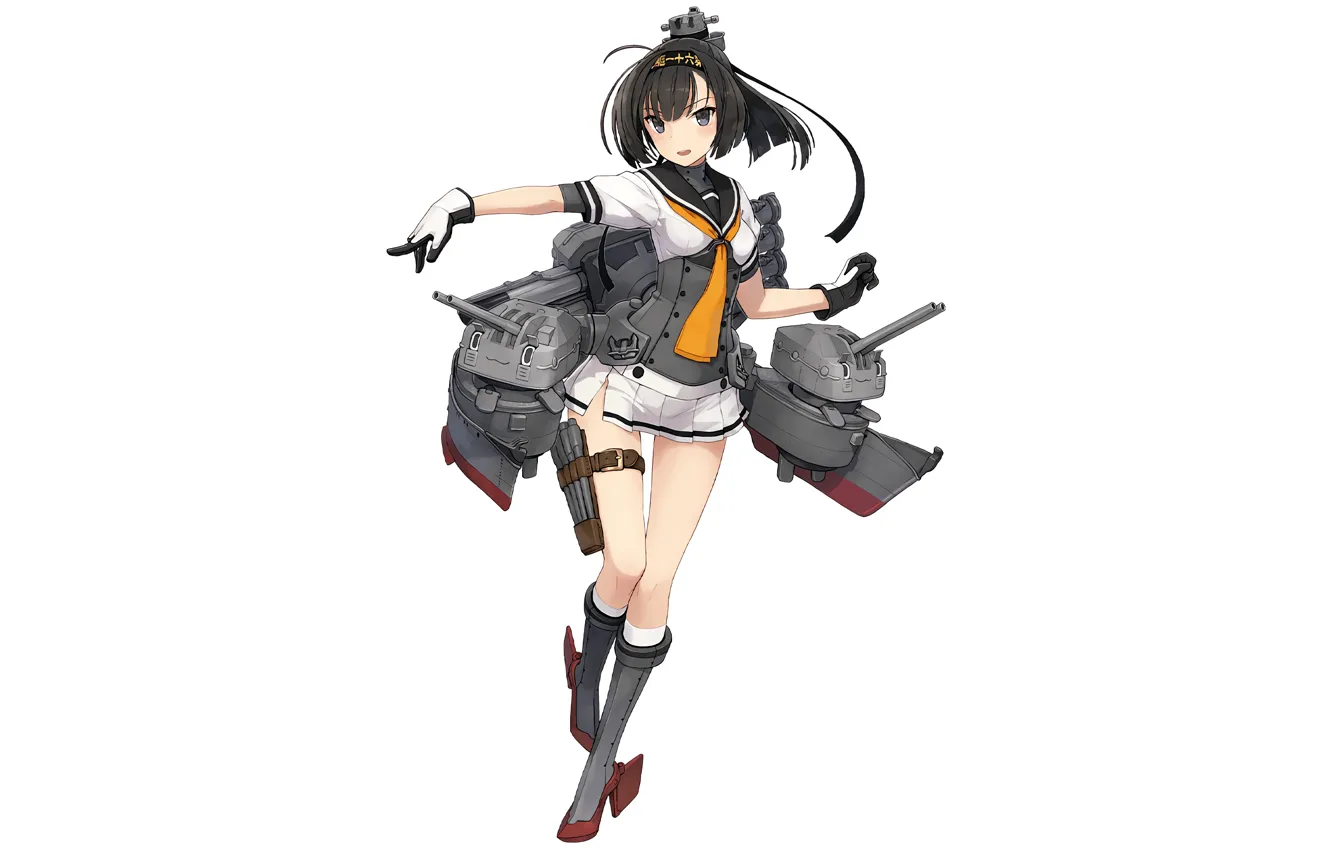 Photo wallpaper girl, sexy, dress, anime, beautiful, short hair, pretty, brunette