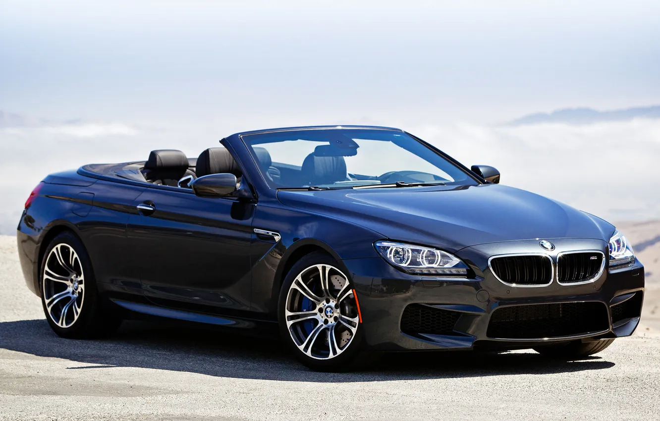 Photo wallpaper car, BMW, car, the front, walls, Cabrio, powerful