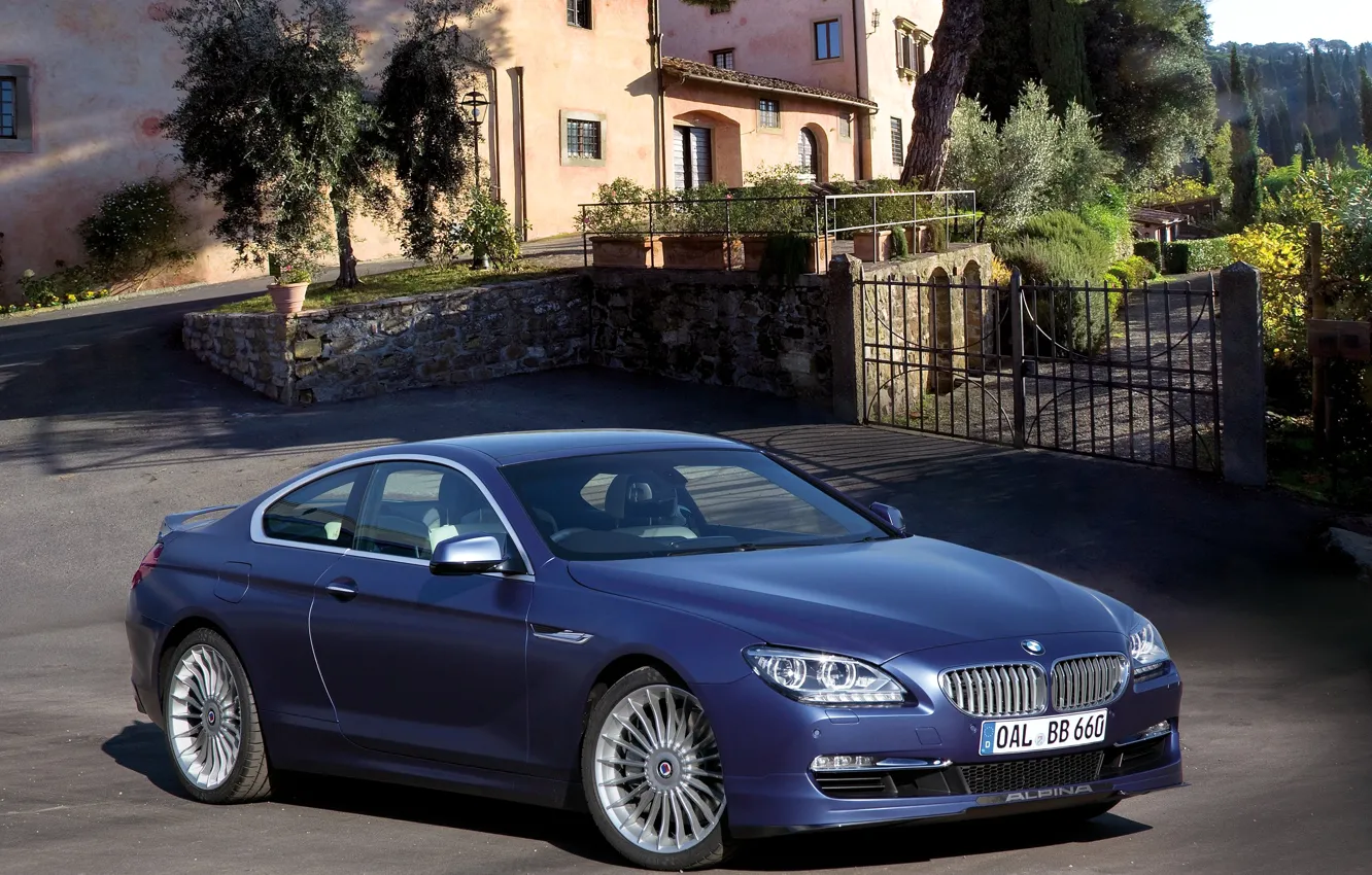 Photo wallpaper photo, Blue, BMW, Tuning, 2012, Car, Coupe, Bi-Turbo