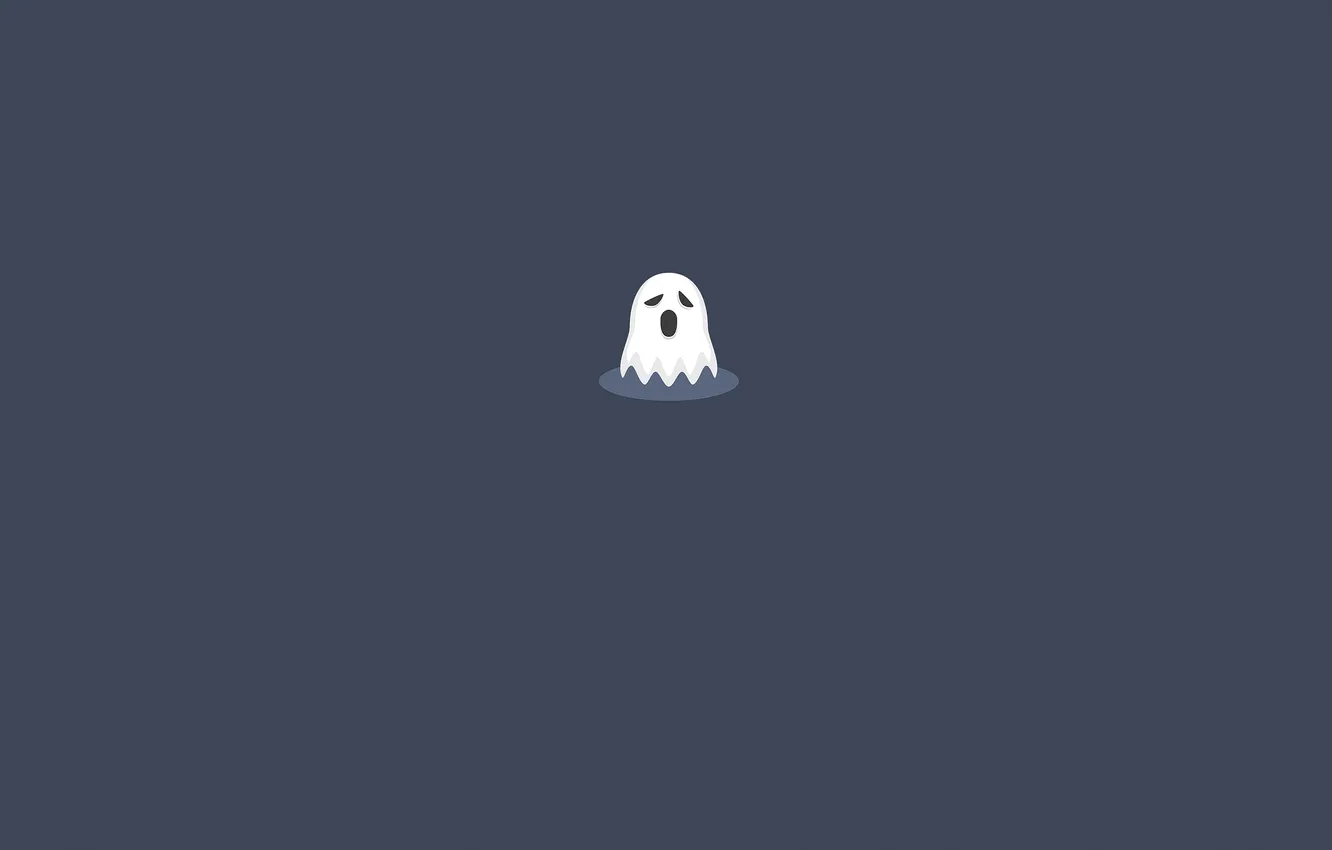 Photo wallpaper minimalism, Phantom, Ghost, Ghost, grey background, Ghost, Minimalism, gray background