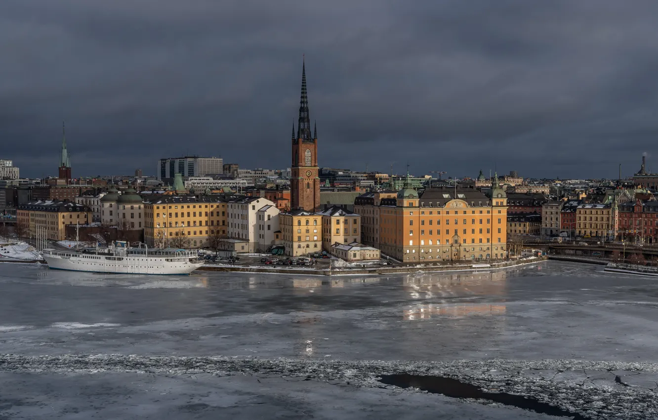 Photo wallpaper the city, architecture, Stockholm
