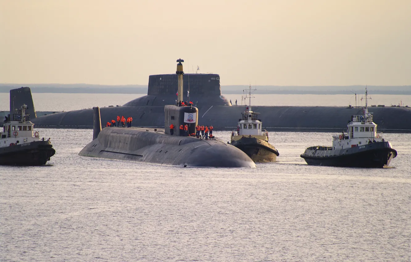 Photo wallpaper submarine, the project 941, the project 955, Dmitry Donskoy, Yuri Dolgoruky