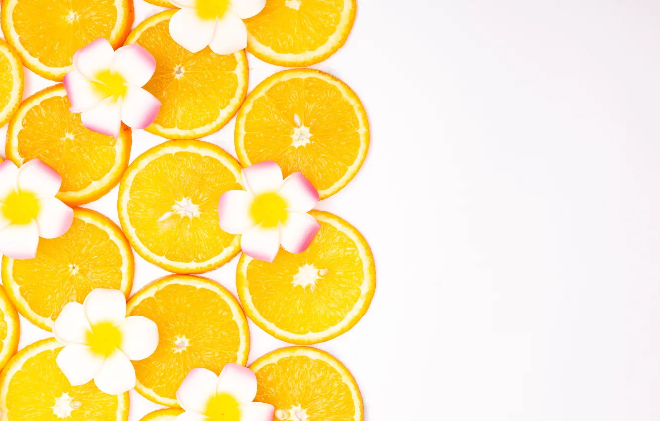 Photo wallpaper flowers, orange, yellow, background, color, orange, oranges, texture