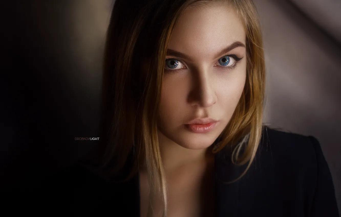 Photo wallpaper eyes, look, hair, Girl, Alexander Drobkov-Light, Pauline Moseikina