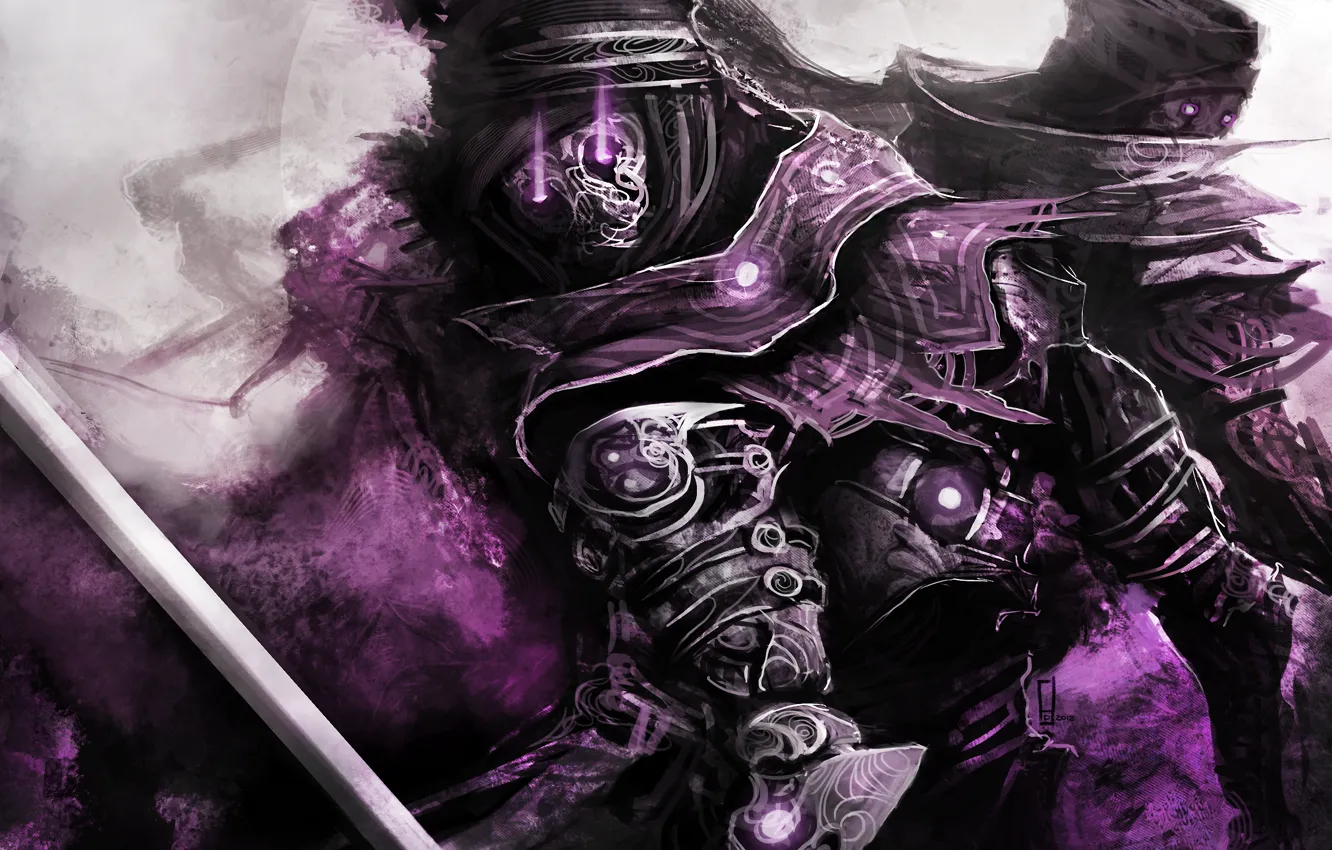 Photo wallpaper purple, theDURRRRIAN, Character Design, immortals