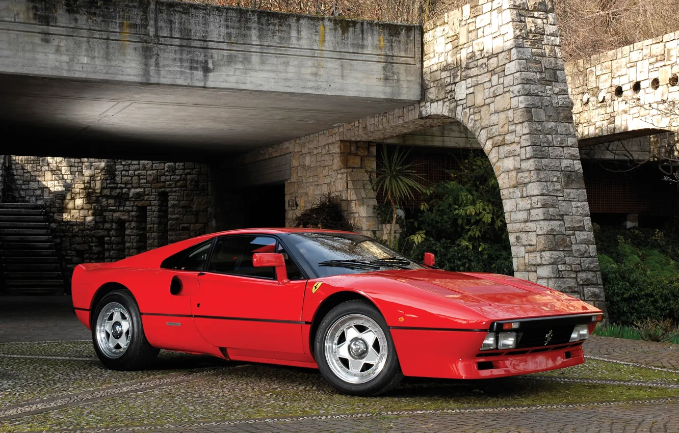 Photo wallpaper Ferrari, Red, GTO, 288