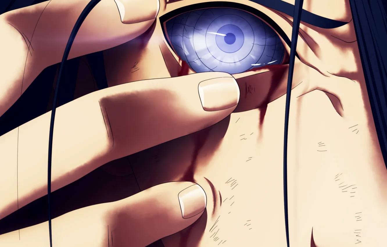 Photo wallpaper anime, Blood, Eyes, naruto, guy, Naruto, Naruto, naruto