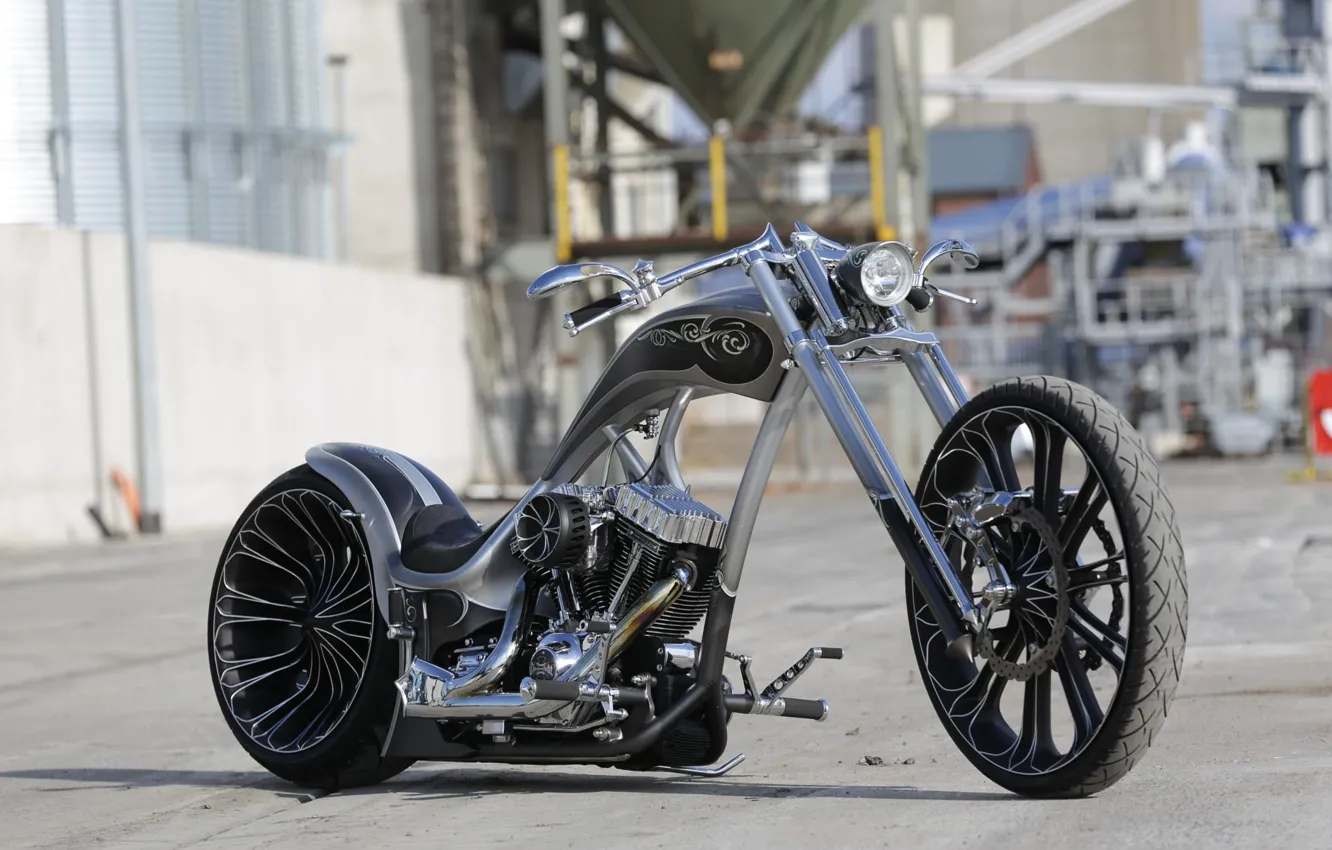 Photo wallpaper Chopper, Harley-Davidson, Custom, Motorcycle, Flawless 2