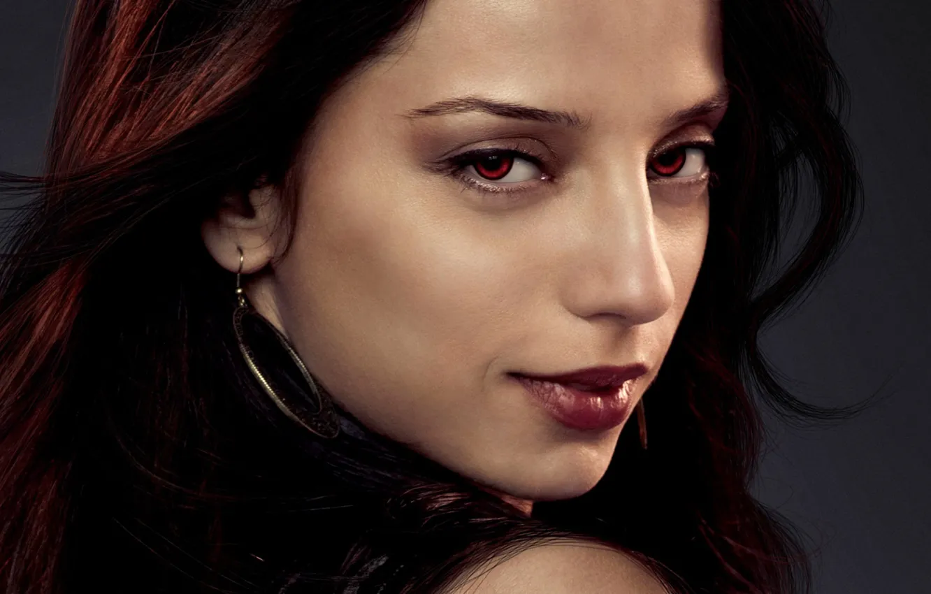 Photo wallpaper girl, background, vampire, red eyes, characters, The Twilight Saga Dawn, The Twilight Saga Breaking Dawn …