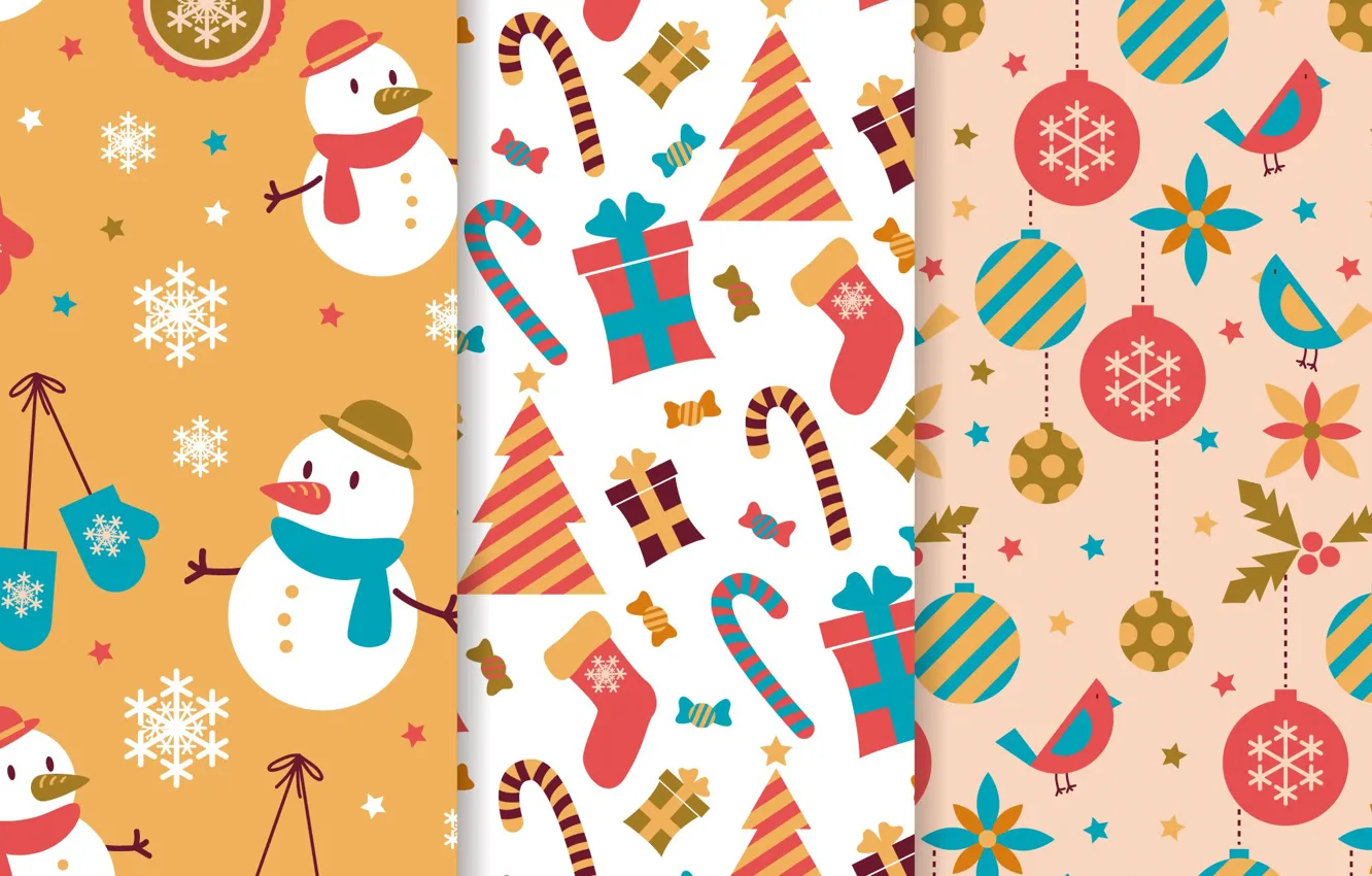 Photo wallpaper background, toys, texture, christmas, pattern, decor, collection