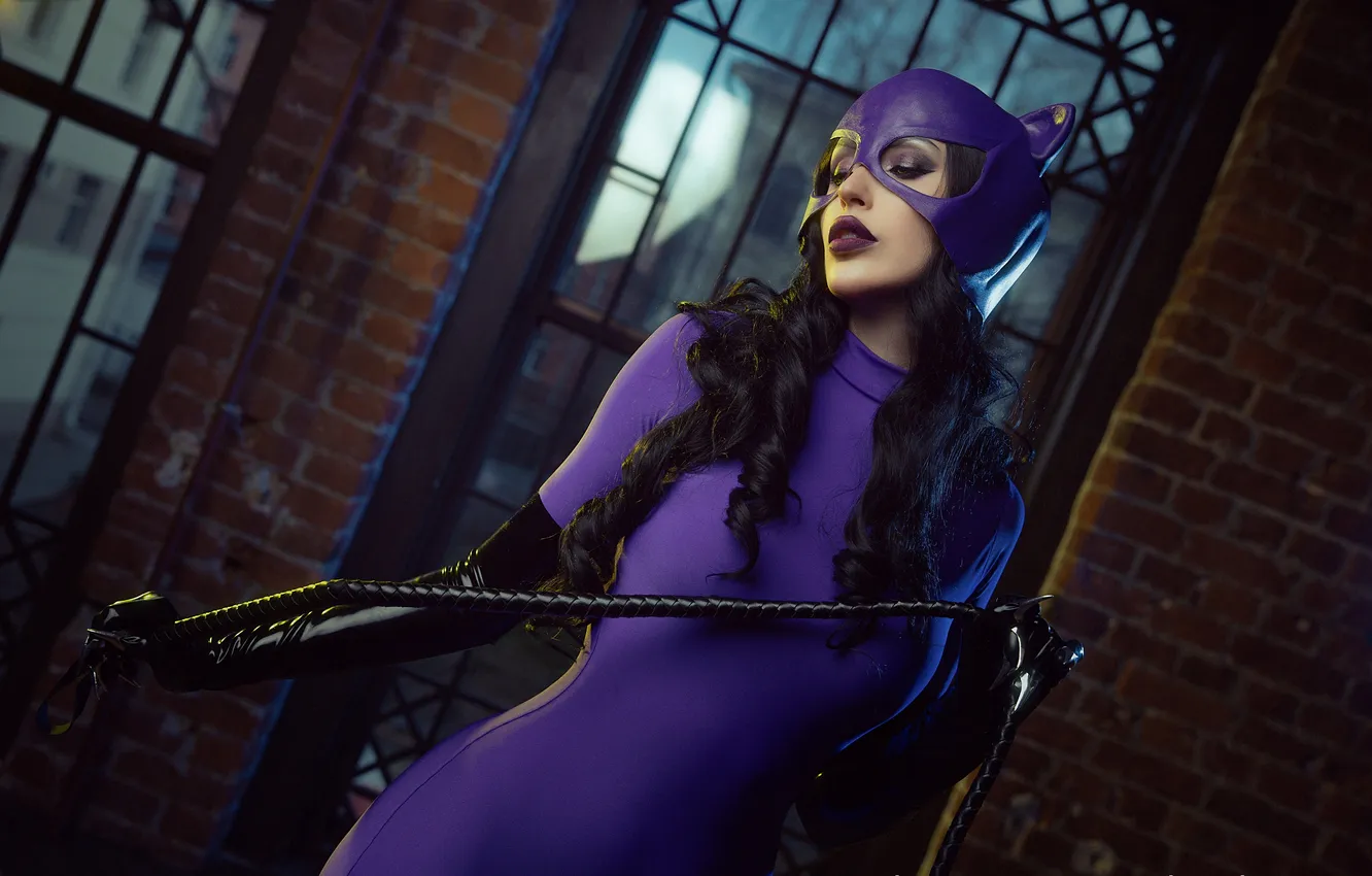 Photo wallpaper model, women, cosplay, brunette, closed eyes, women indoors, Valery Himera