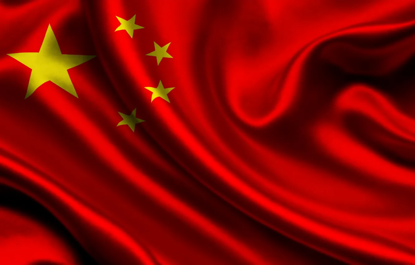 Photo wallpaper China, flag, China