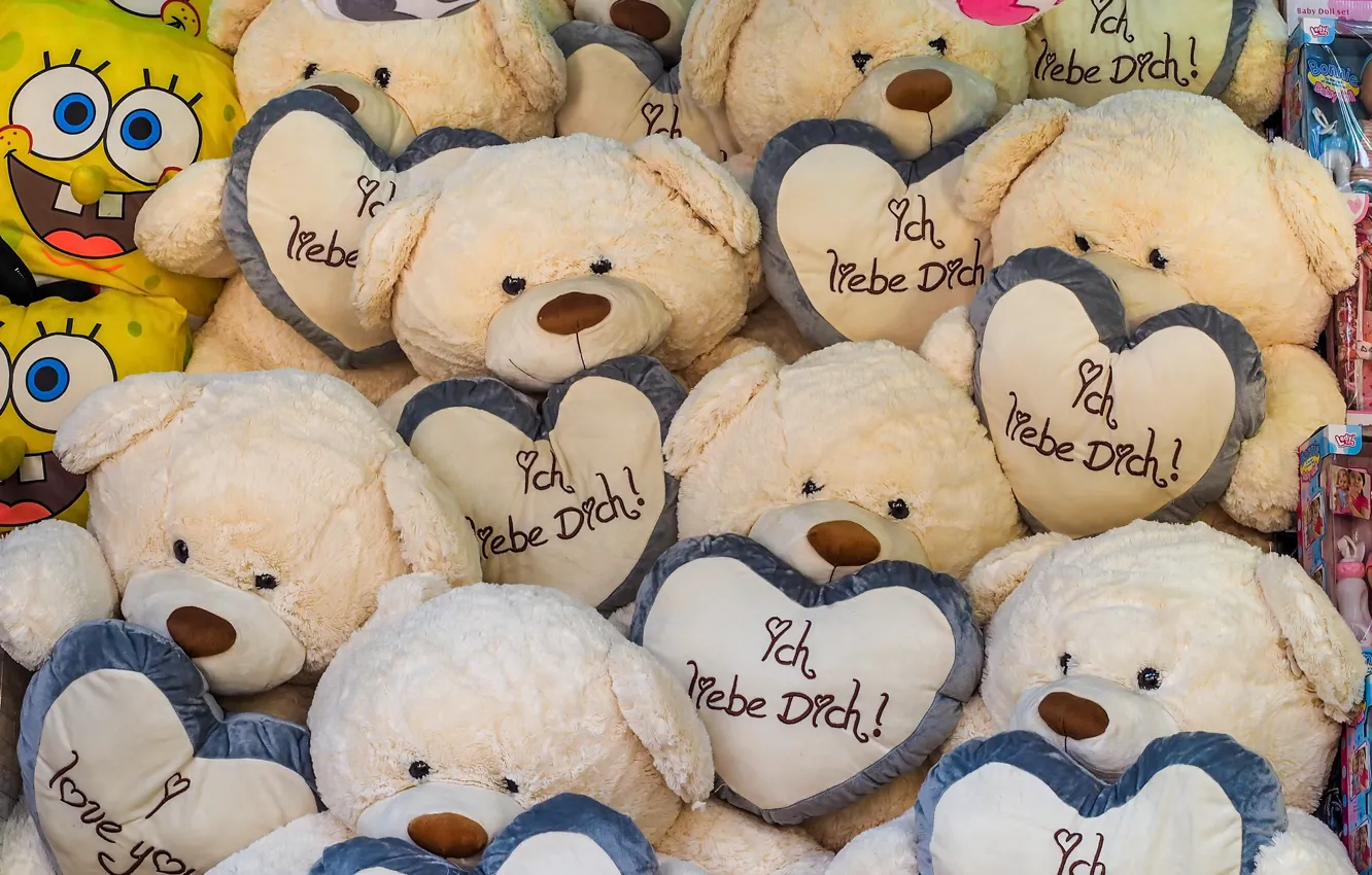 Photo wallpaper background, toy, bear