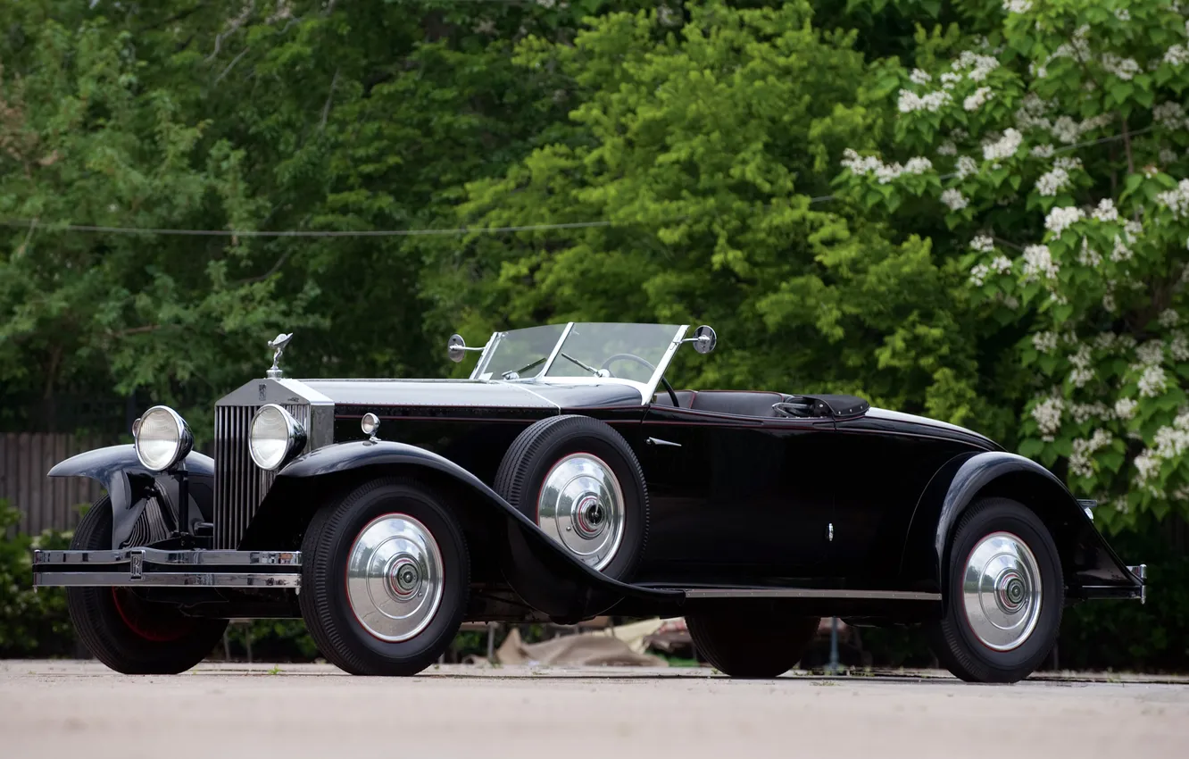 Photo wallpaper Roadster, 1932, retro cars, Retro Cars, Rolls-Royce Phantom II, Henley Brewster, Rolls-Royce Phantom II Henley …