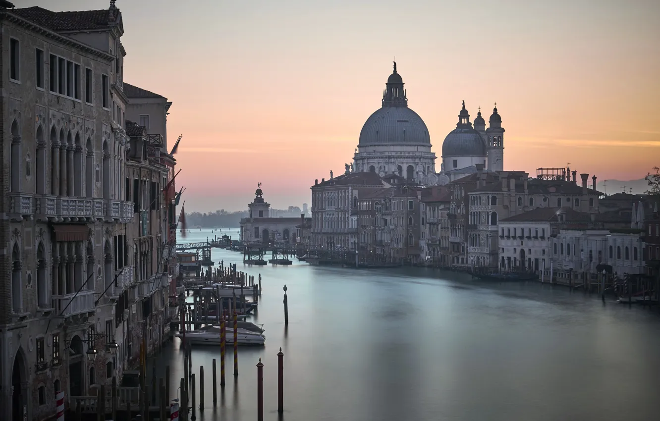 Photo wallpaper sunset, the city, Venice