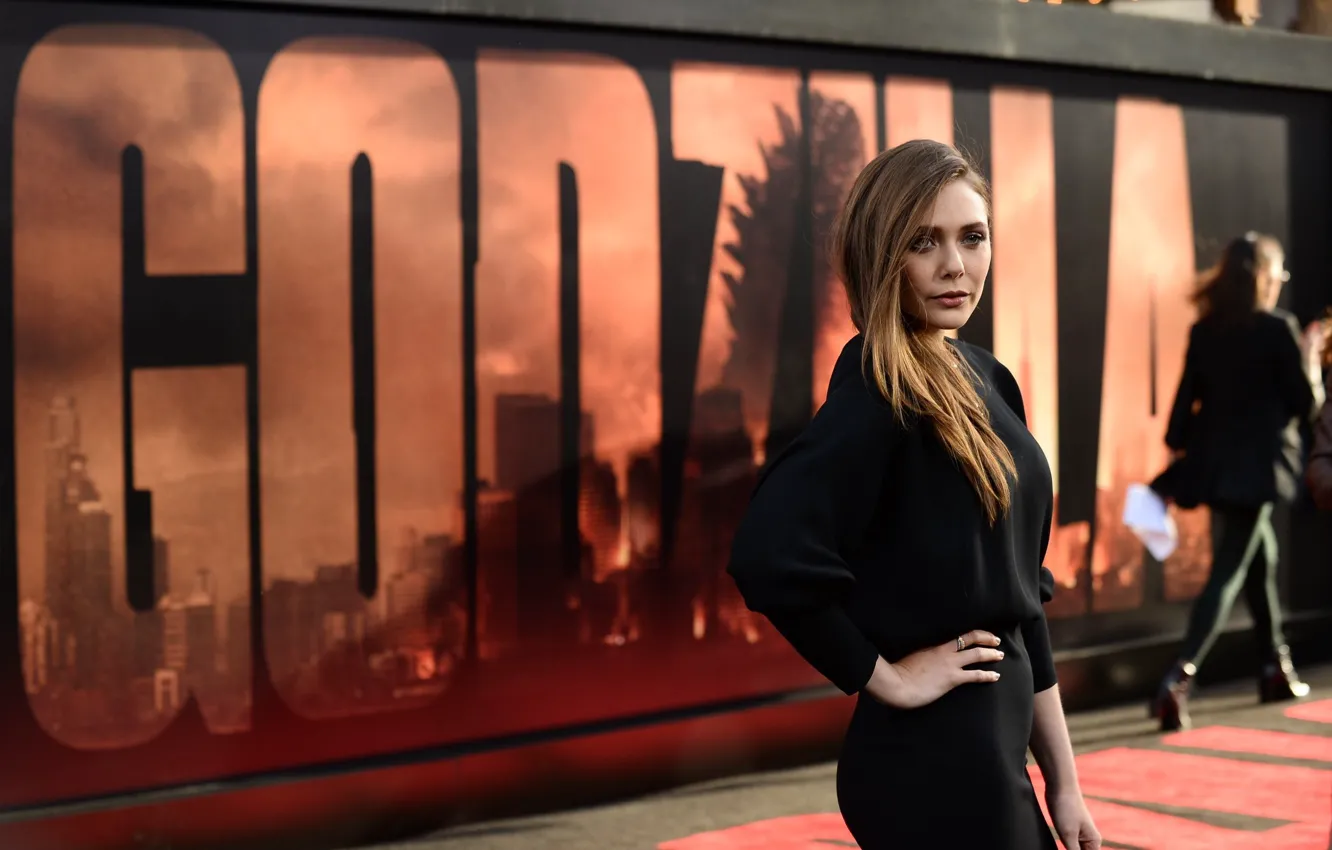 Photo wallpaper look, pose, figure, actress, photoshoot, hair, Elizabeth Olsen, Elizabeth Olsen