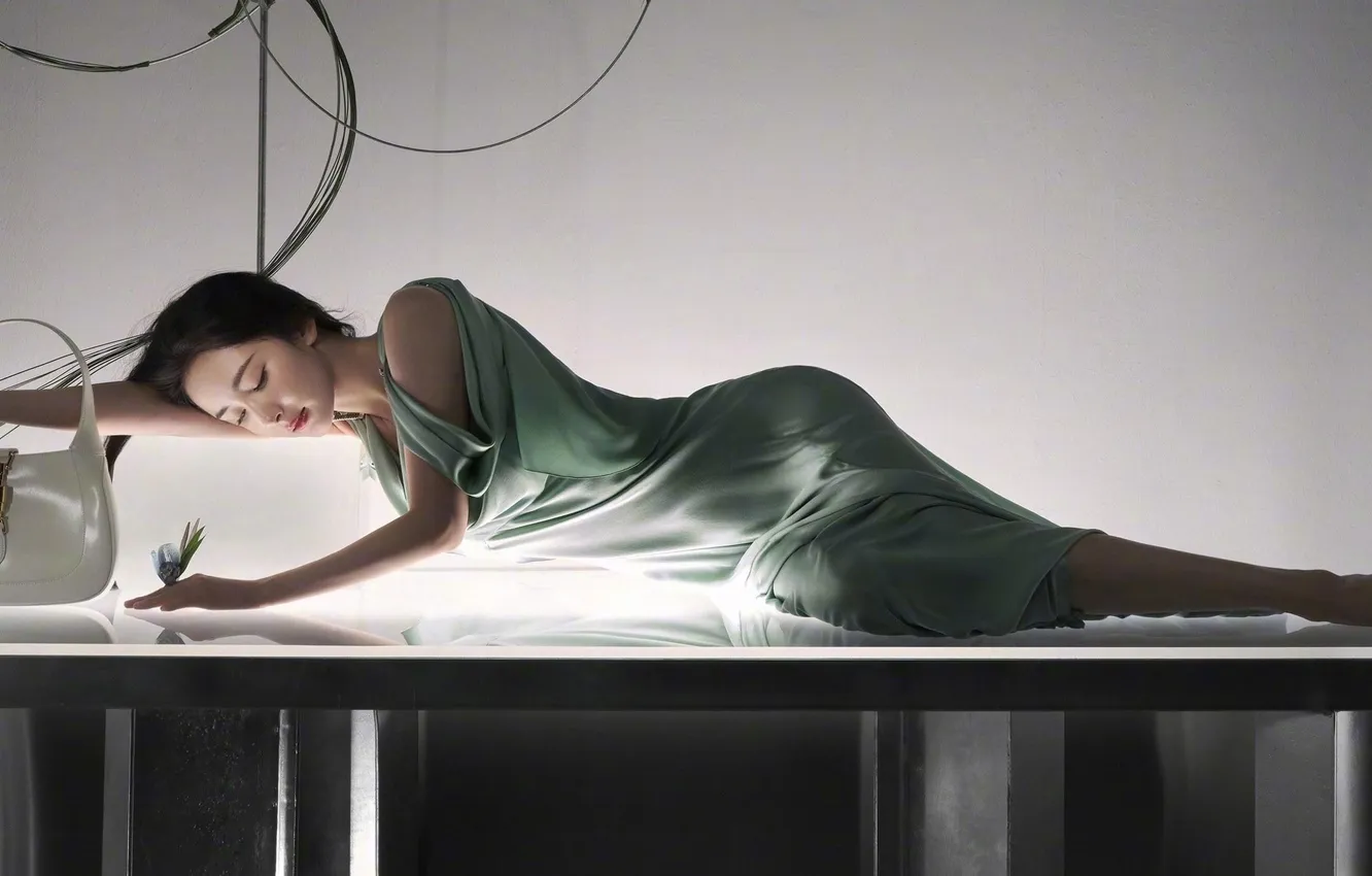 Photo wallpaper beautiful, asian, female, Mi Yang