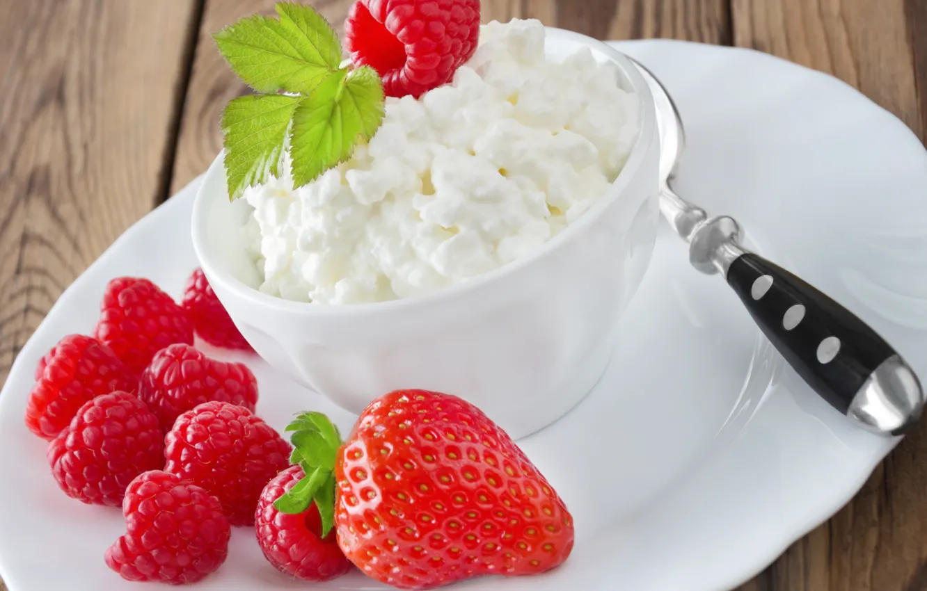 Photo wallpaper berries, strawberry, fresh, dessert, strawberry, cheese, berries