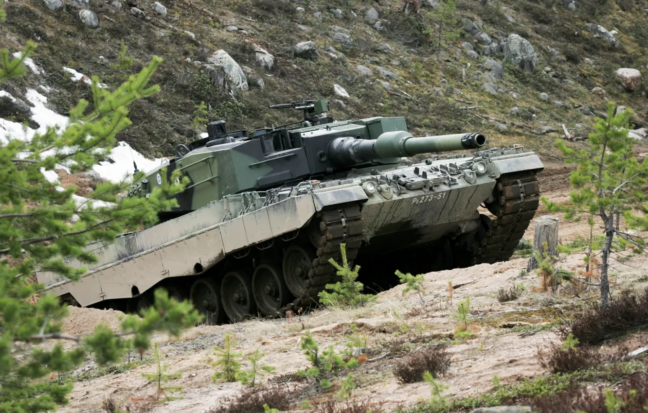 Photo wallpaper Germany, tank, military equipment, Leopard 2A4