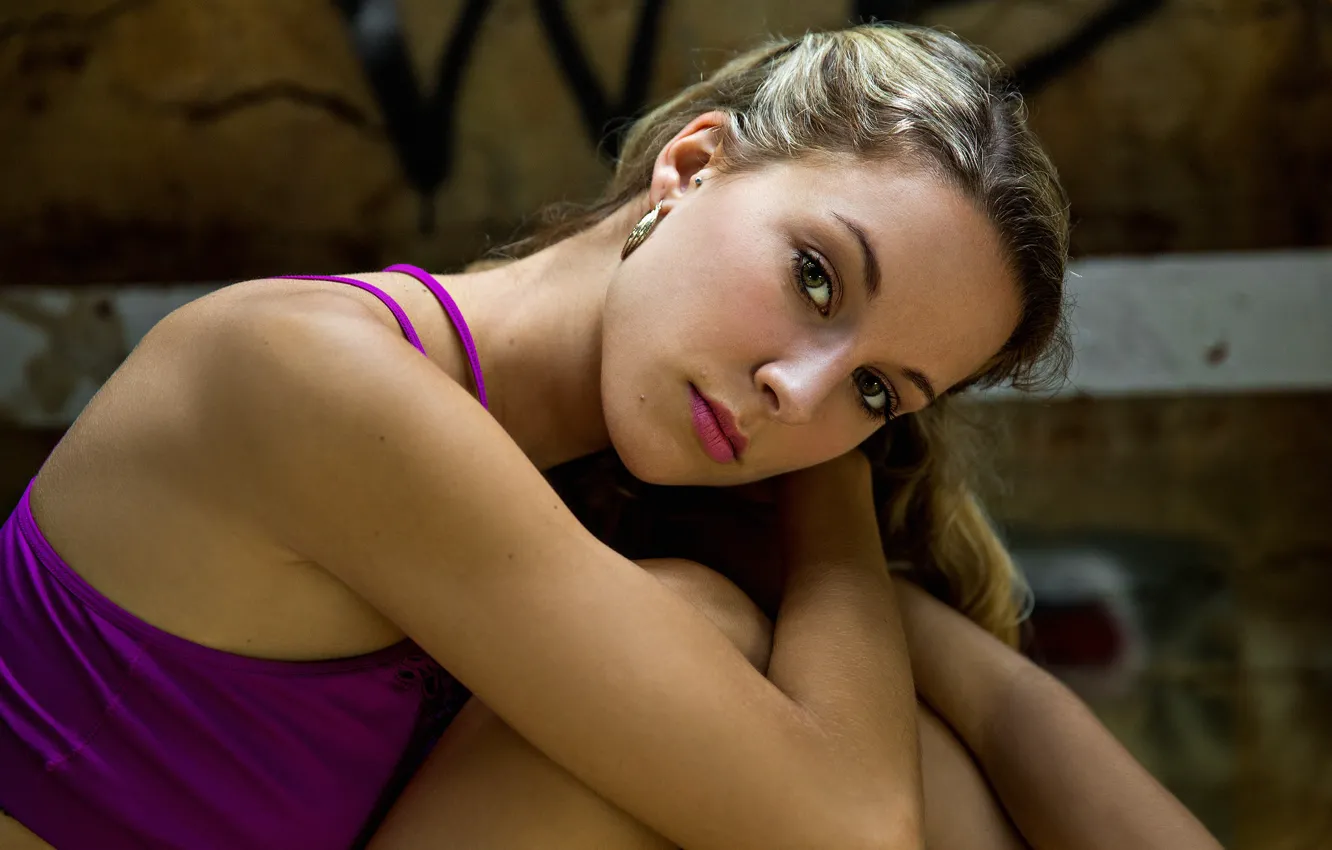 Photo wallpaper look, face, model, molly