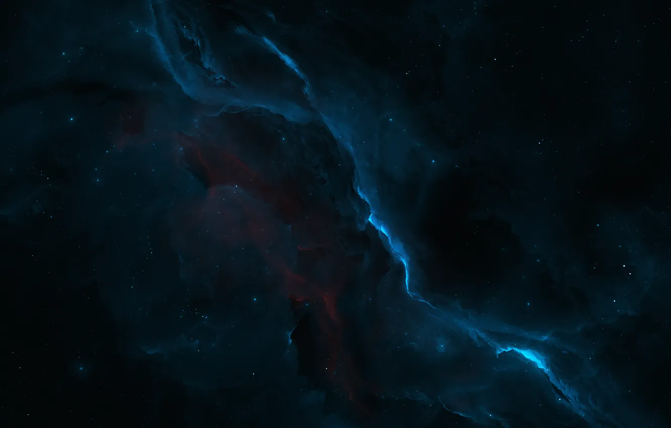 Photo wallpaper space, stars, space art