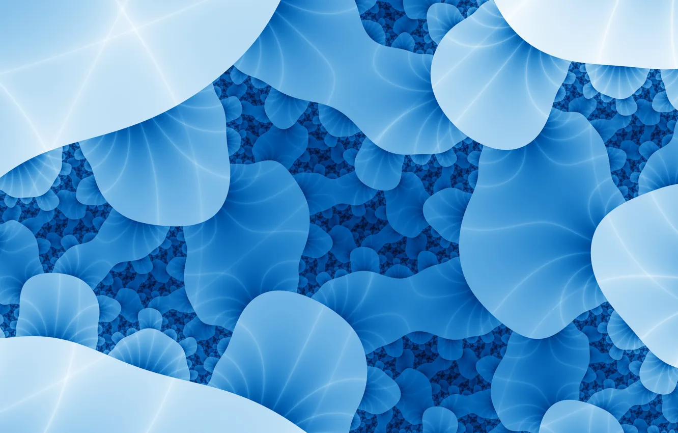 Photo wallpaper blue, abstraction, bacteria