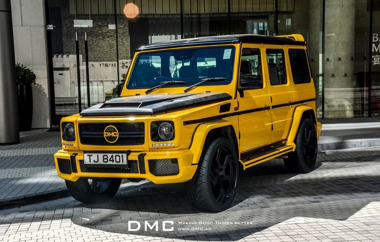 Photo wallpaper Mercedes, Benz, yellow, tuning, DMC, Limited Edition, Mercedes Tuning, DMC Mercedes-Benz G88 Limited Edition
