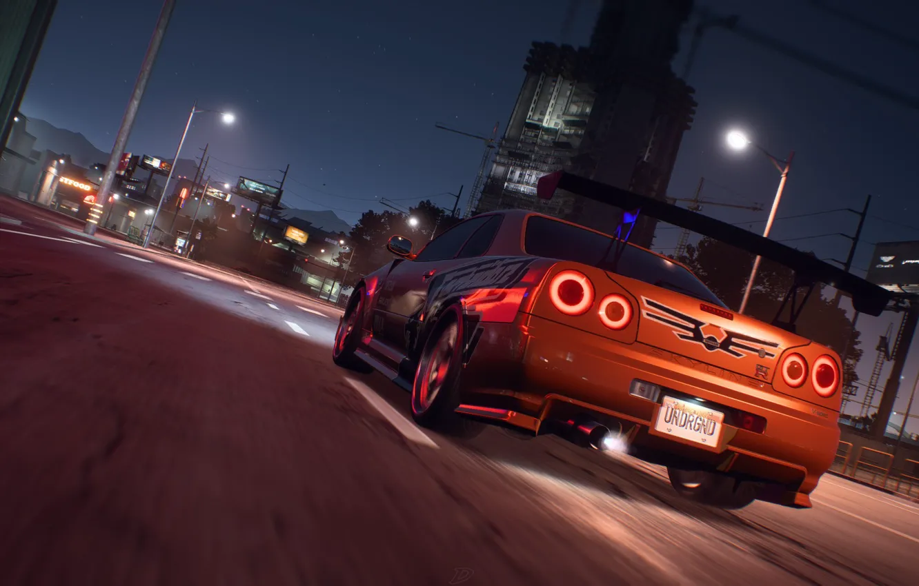 Photo wallpaper Nissan, NFS, Skyline, Electronic Arts, R34, Need For Speed, Need For Speed Payback
