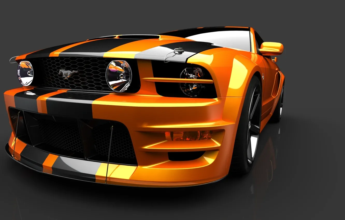 Photo wallpaper Ford, mustang, Orange county