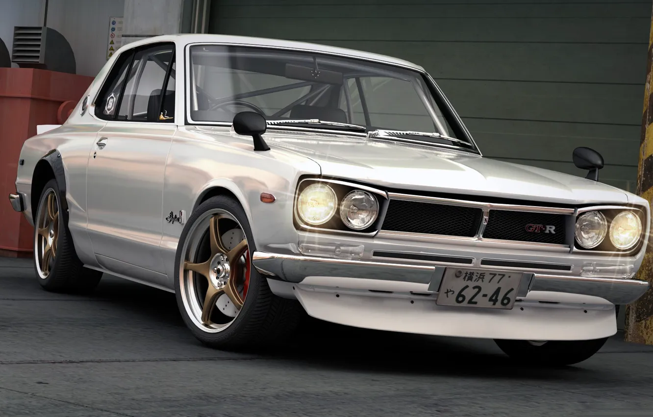 Photo wallpaper Japan, art, Nissan, GT-R, car, Skyline, R30, dangeruss