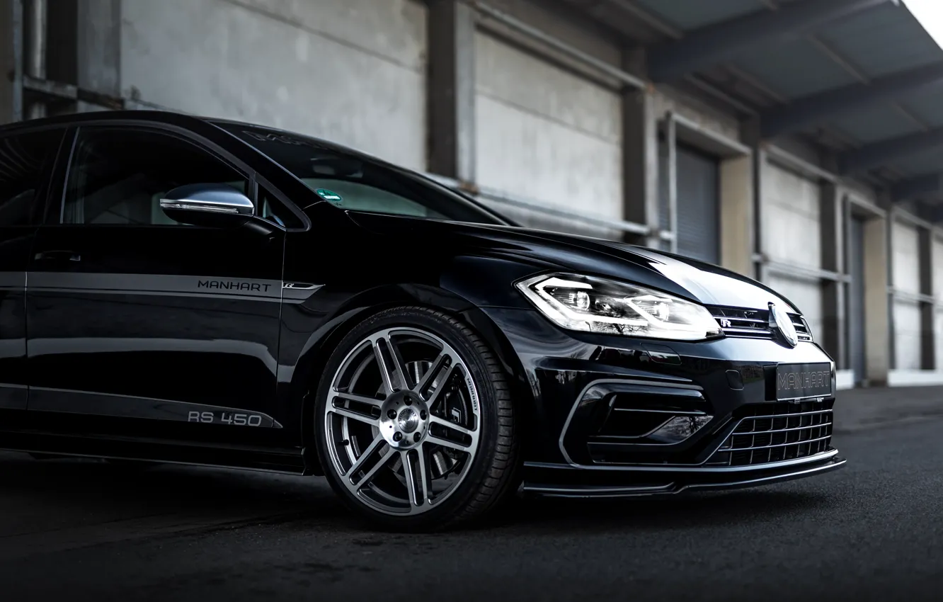 Photo wallpaper Volkswagen, Golf, Golf R, Wheels, Manhart