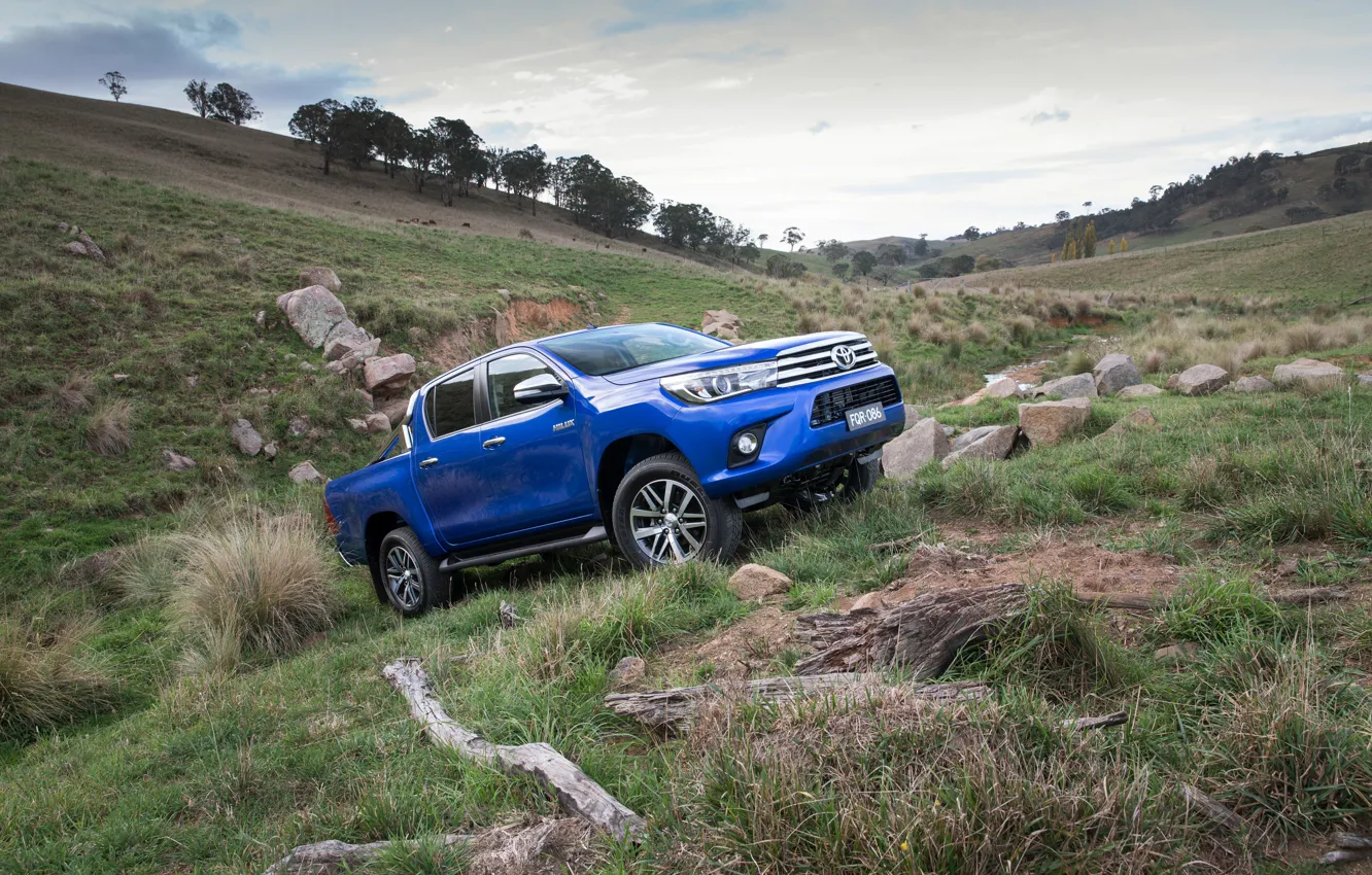 Photo wallpaper jeep, Toyota, pickup, Hilux, 4x4, Toyota, Hilux, Double Cab