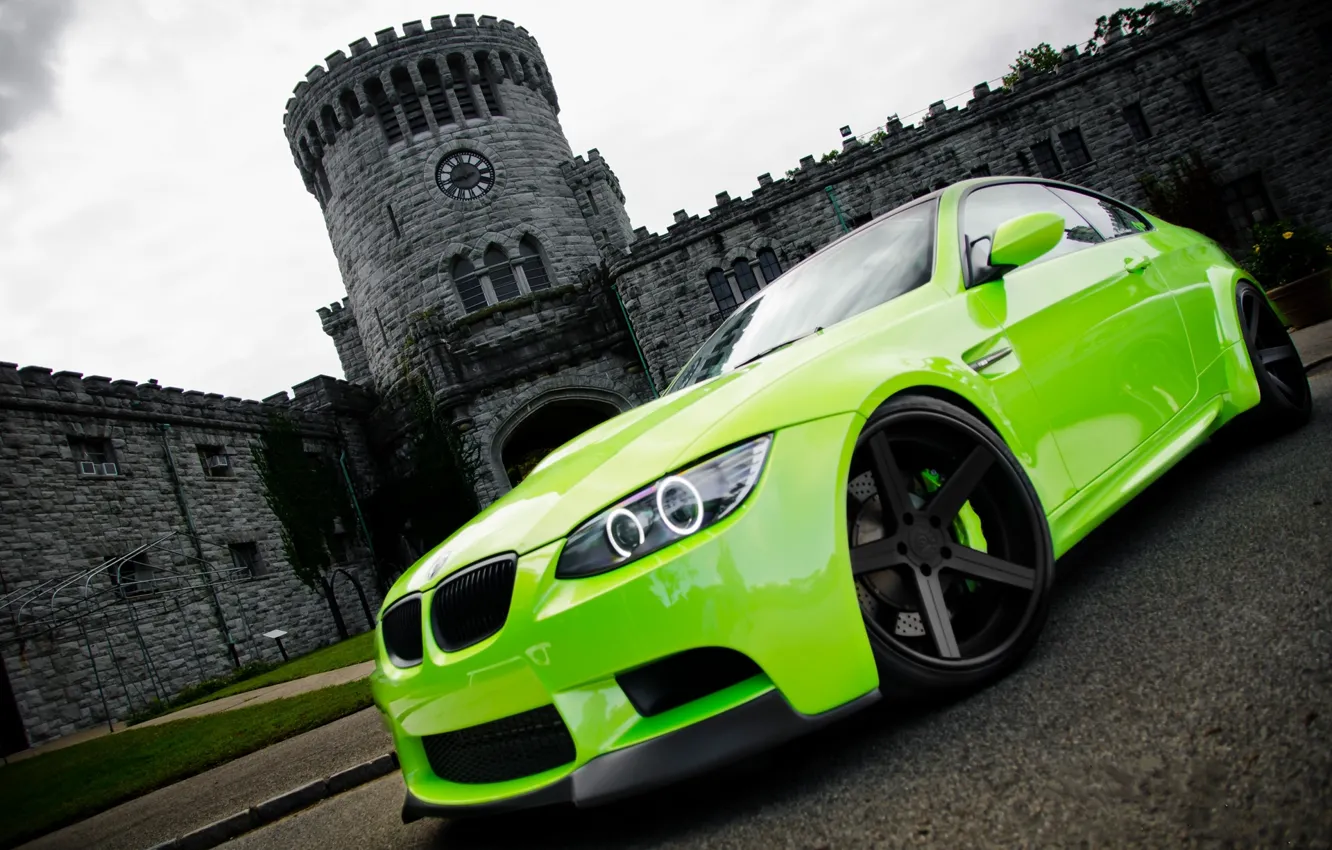 Photo wallpaper green, photo, Wallpaper, cars, auto, wallpapers, BMW M3