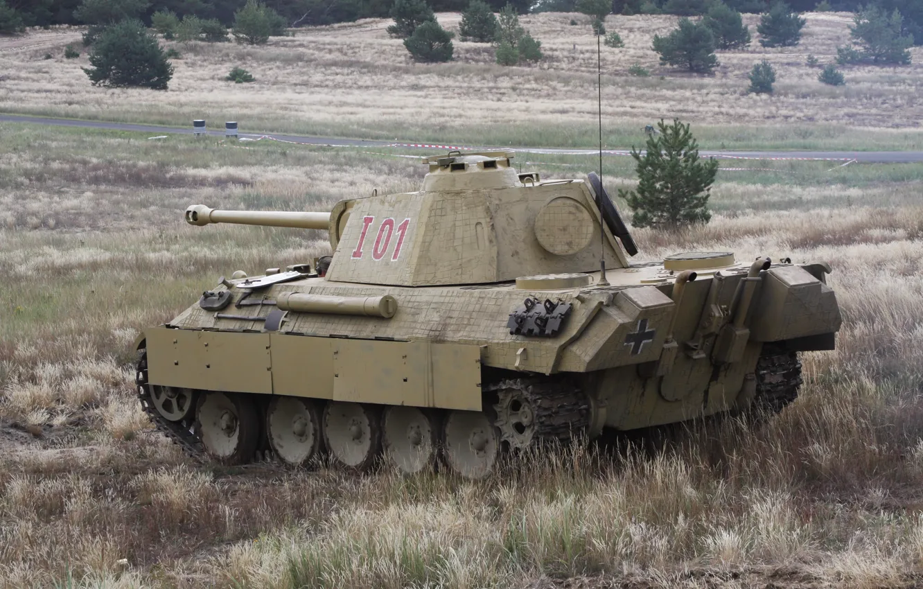 Photo wallpaper german, Panther, tank, sahara2014