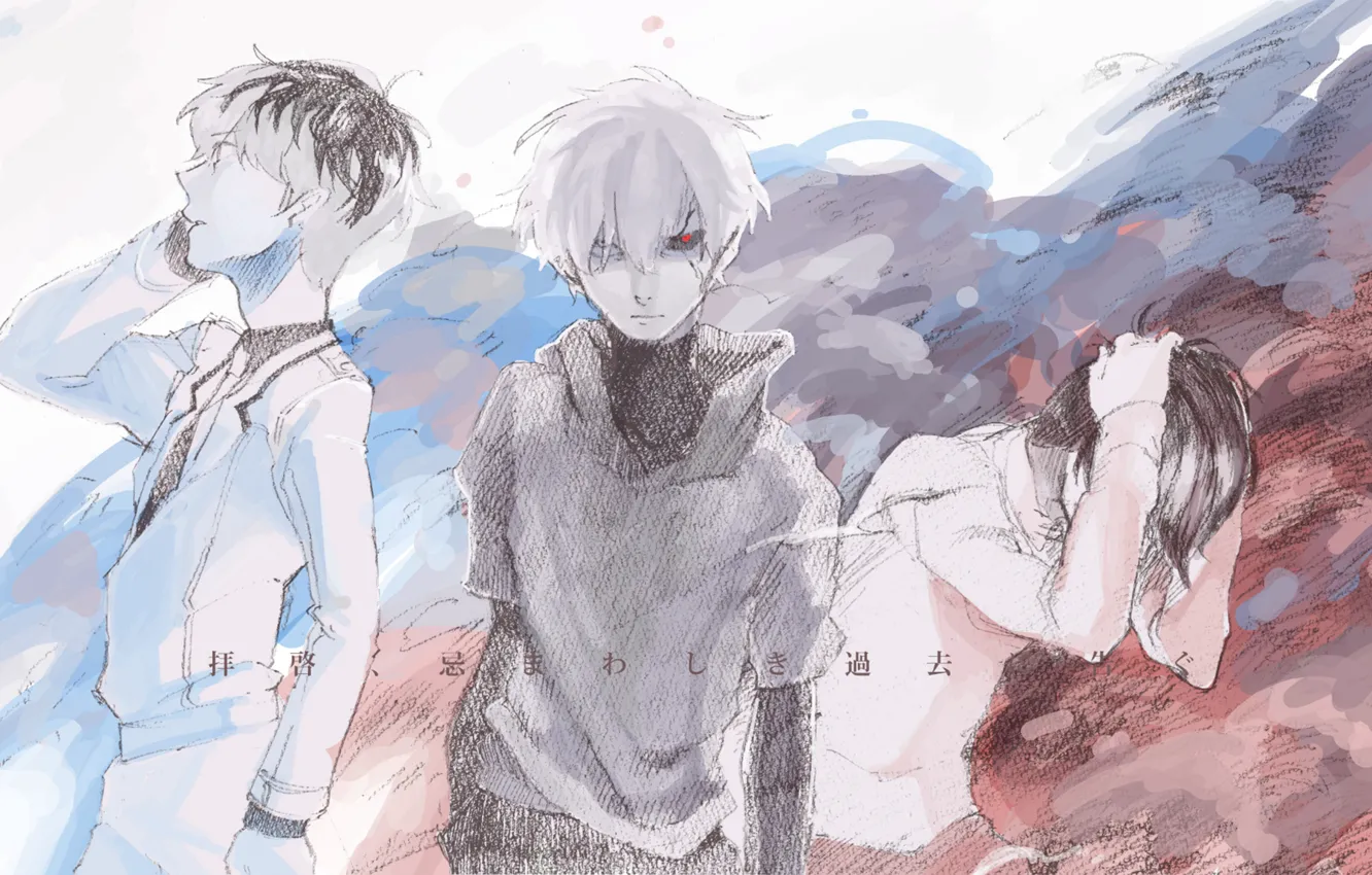 Photo wallpaper art, Tokyo Ghoul, Ken Kanek, Tokyo Ghoul, Sasaki Smell