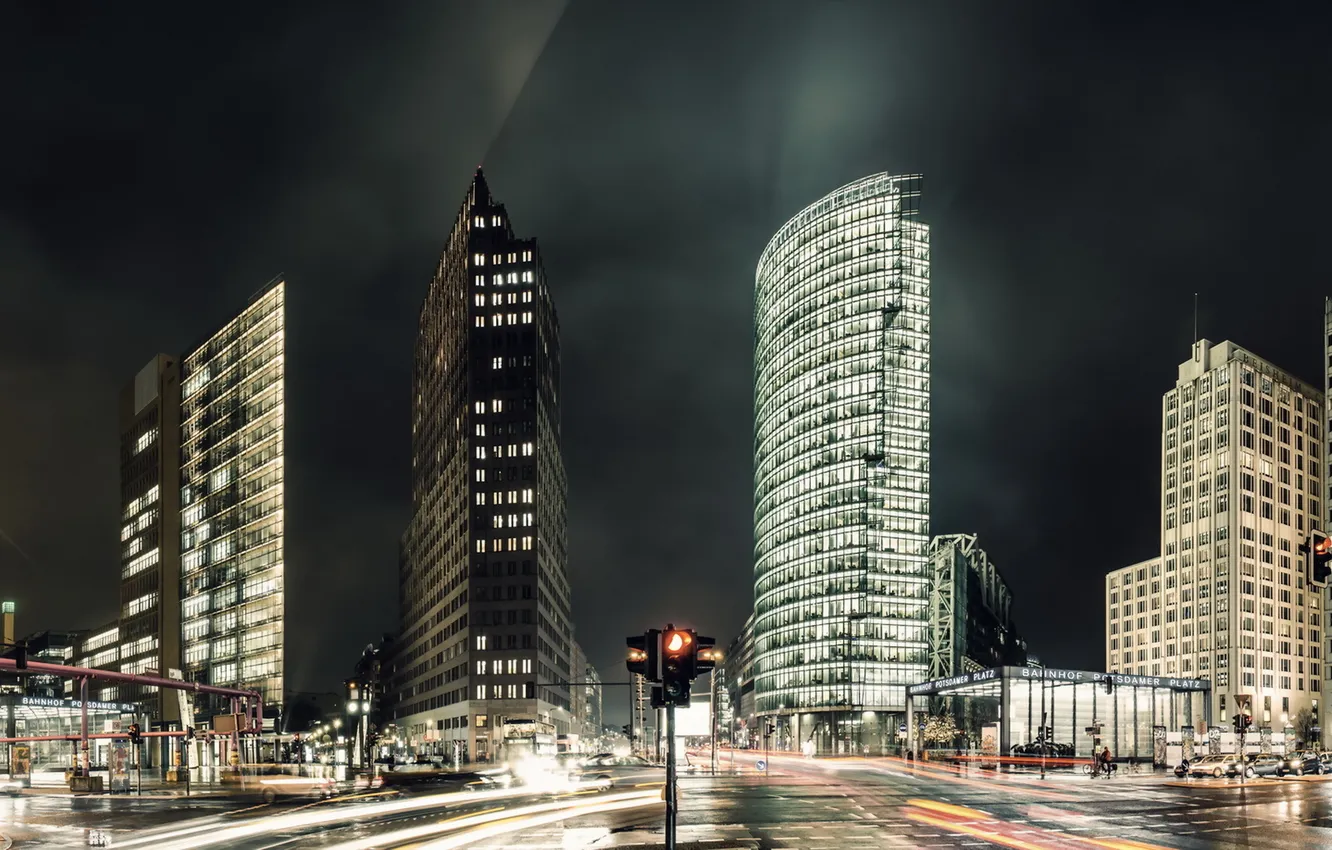 Photo wallpaper Germany, panorama, Berlin, Potsdamer Platz