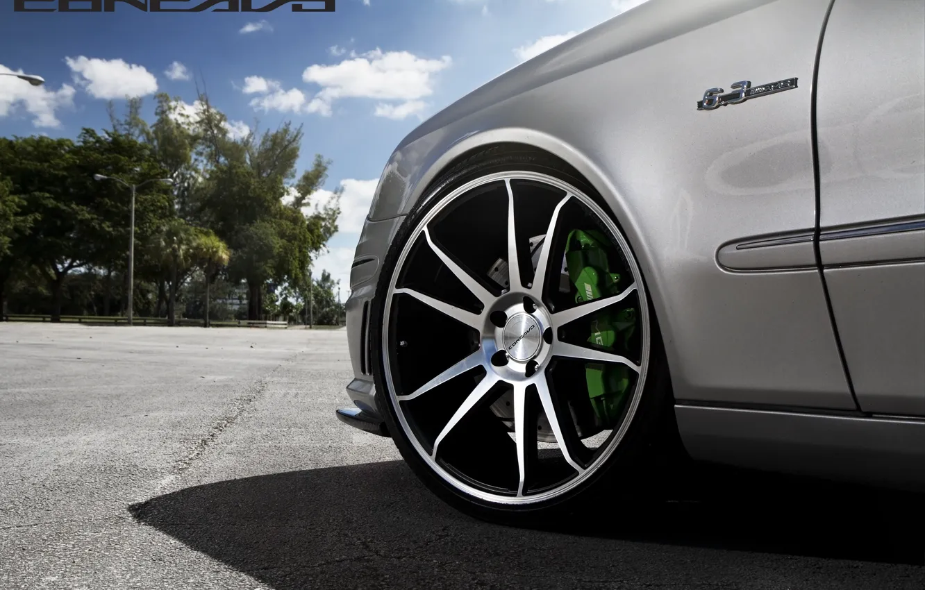 Photo wallpaper machine, auto, wheel, Mercedes Benz, auto, Black, Matte, Wheels