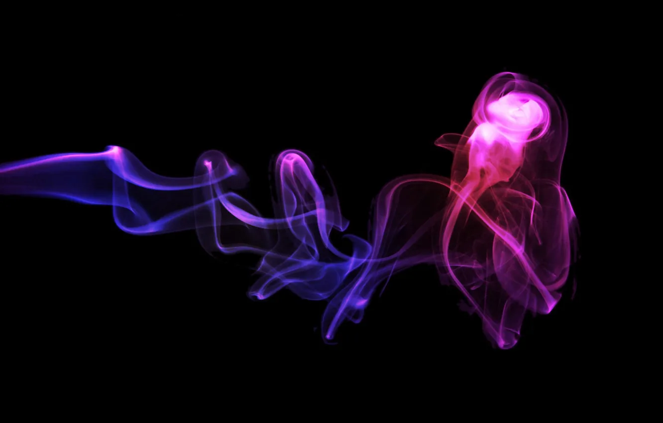Photo wallpaper smoke, color, minimalism