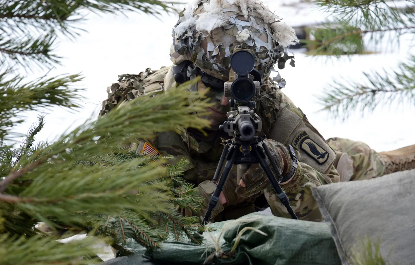 Photo wallpaper weapons, army, soldiers