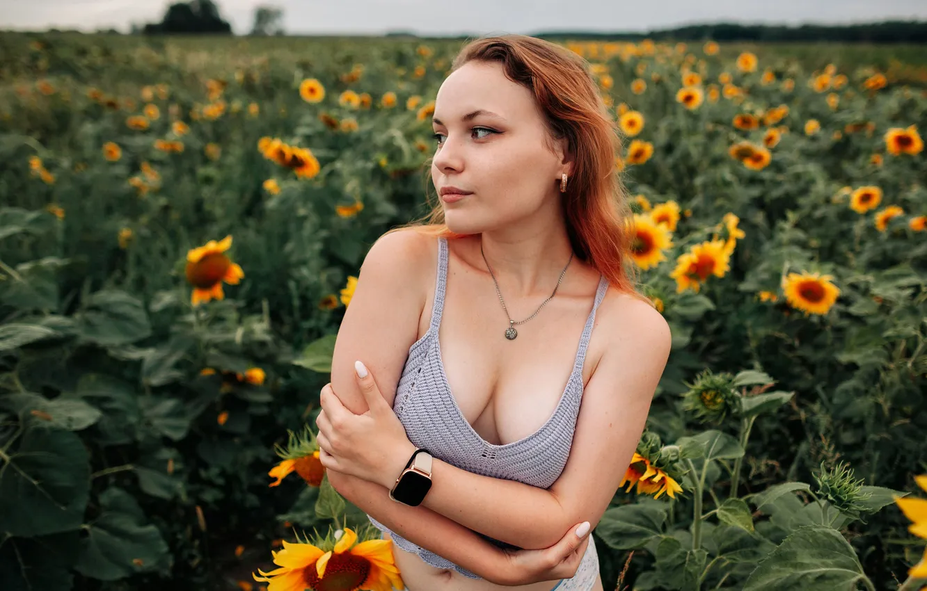 Photo wallpaper sunflowers, photoshoot, Cooking, Viktor Rakov