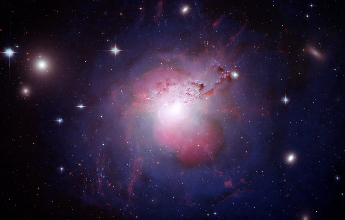 Photo wallpaper stars, space, glow