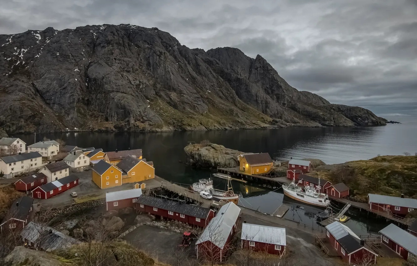 Photo wallpaper nature, island, Lofoten