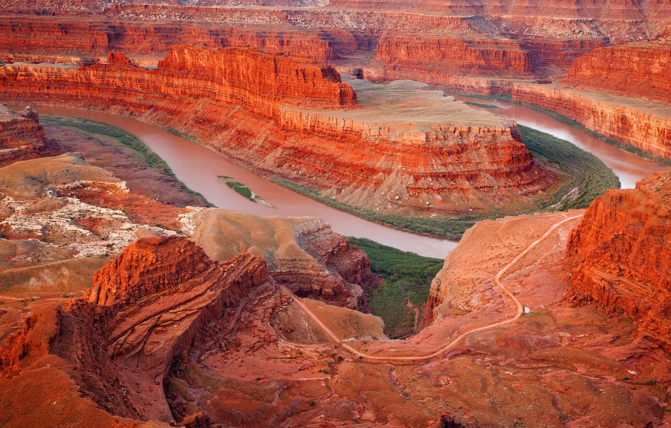 Photo wallpaper river, stone, canyon