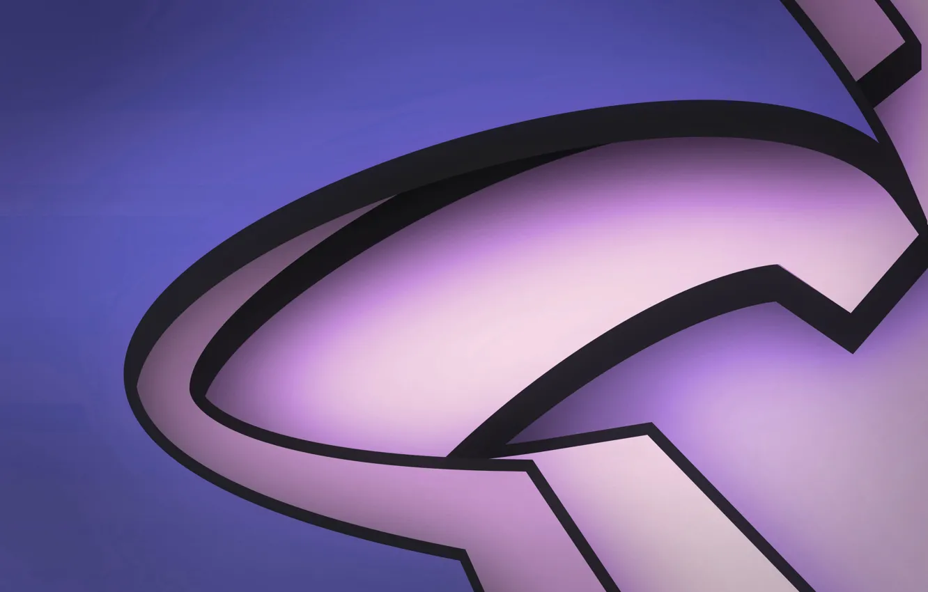 Photo wallpaper line, paint, angle, the volume, layer