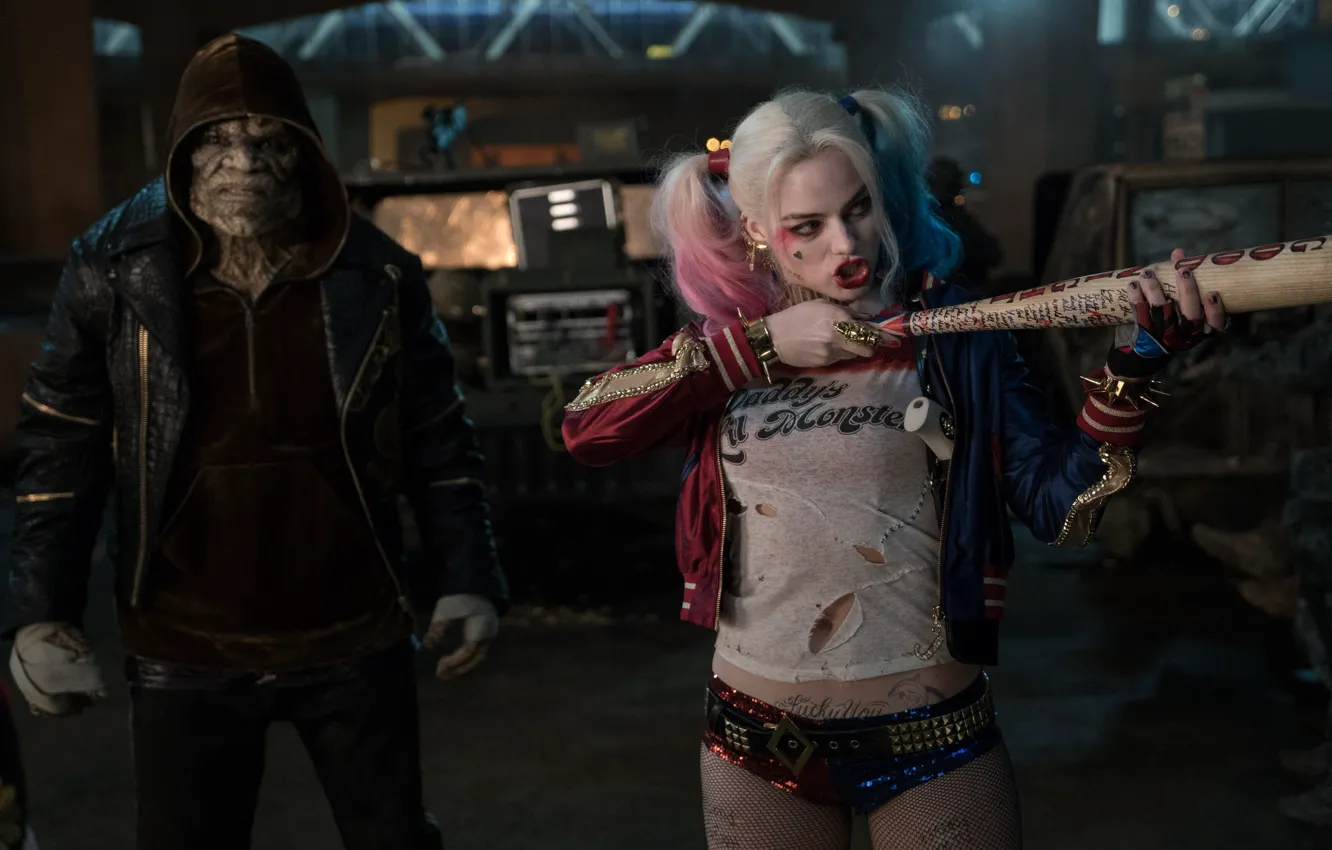 Photo wallpaper Harley Quinn, DC Comics, Harley Quinn, Killer Croc, Killer CROC, Suicide Squad, Suicide squad