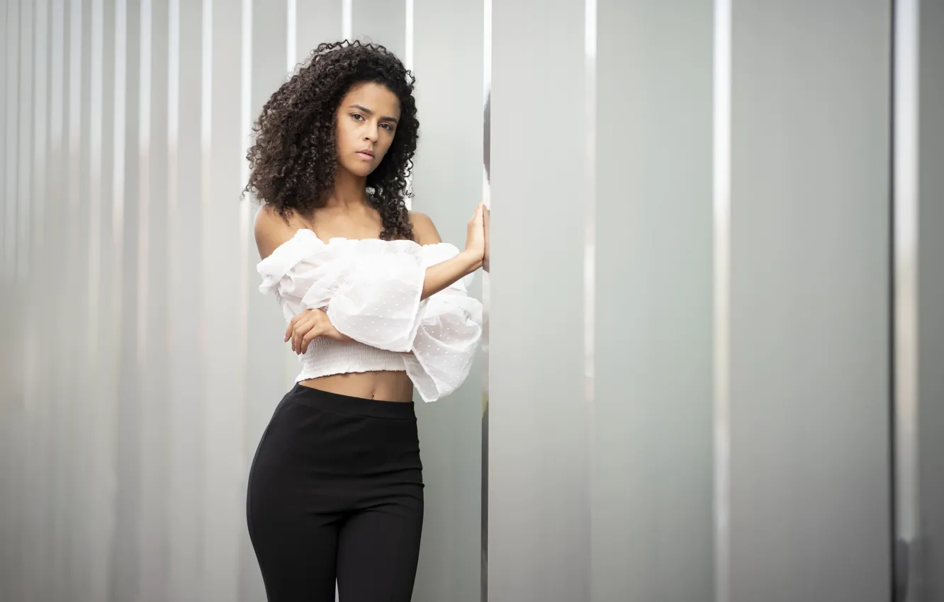 Photo wallpaper look, girl, Alison