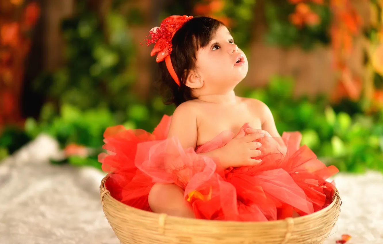 Photo wallpaper children, girl, ballerina