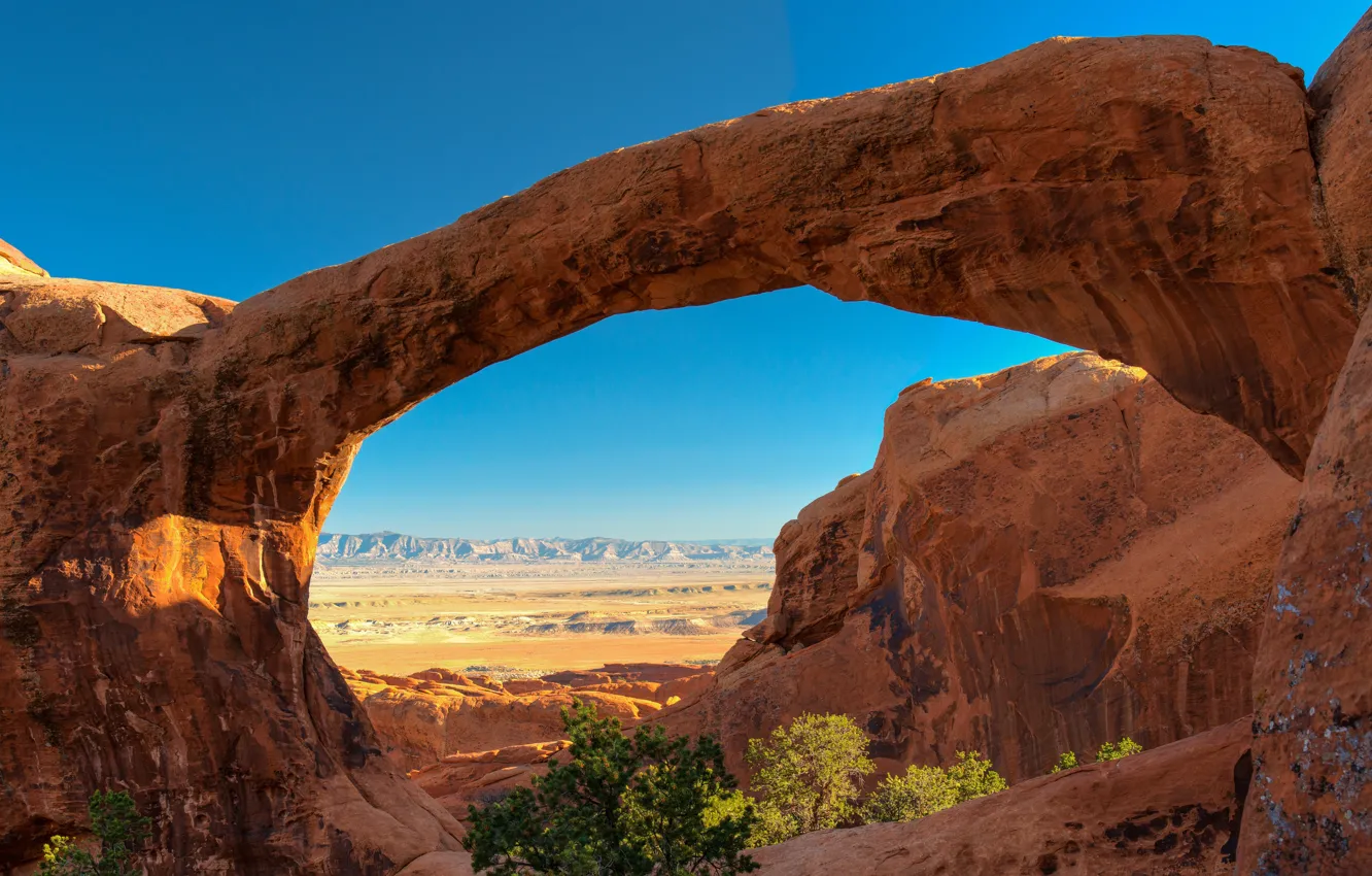 Photo wallpaper rocks, arch, Utah, USA